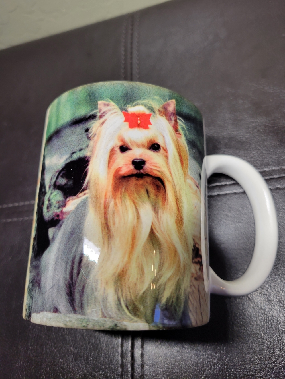 Vintage Yorkshire Terrier Ceramic coffee mug-10 Oz